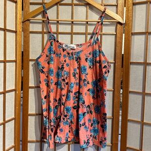 cute Blue Crush floral tank top